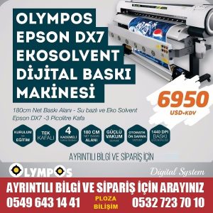 Olympos Epson Dx 7 Eco Solvent Sky 180 fiyatı