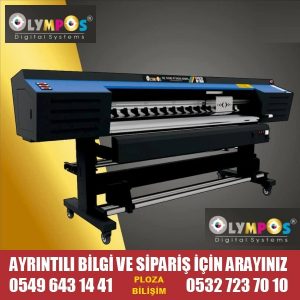 Olympos 180cm Eko Solvent DX7 Çift Kafa Baskı Makinası